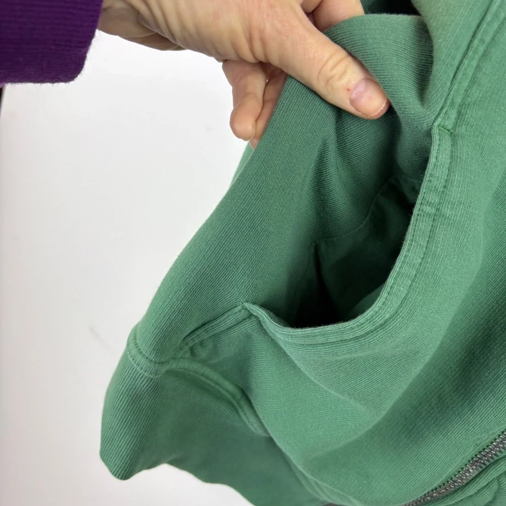Drkshdw By Rick Owens Black Cotton Asymmetrical Zip Sweatshirt - RARE - Picture 4 of 11